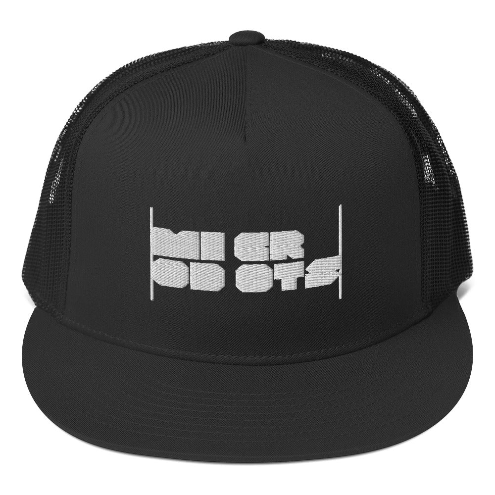 Microdots Bar Logo Trucker Cap