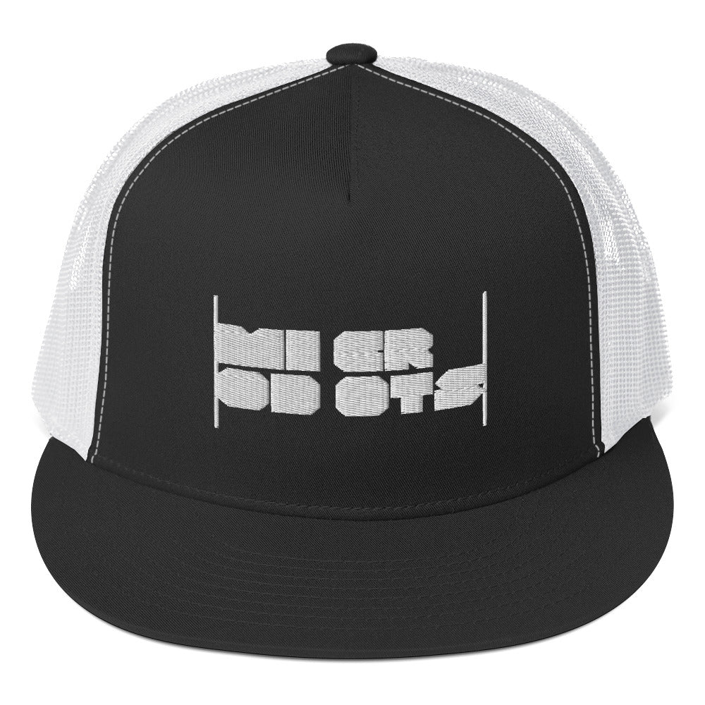 Microdots Bar Logo Trucker Cap