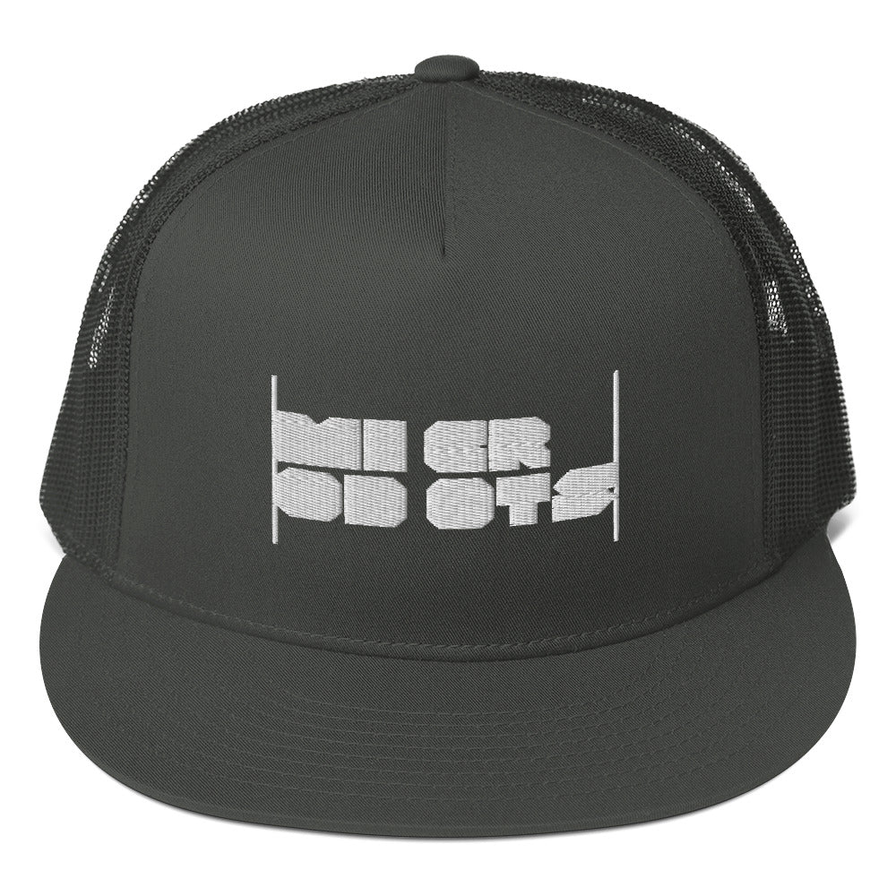 Microdots Bar Logo Trucker Cap