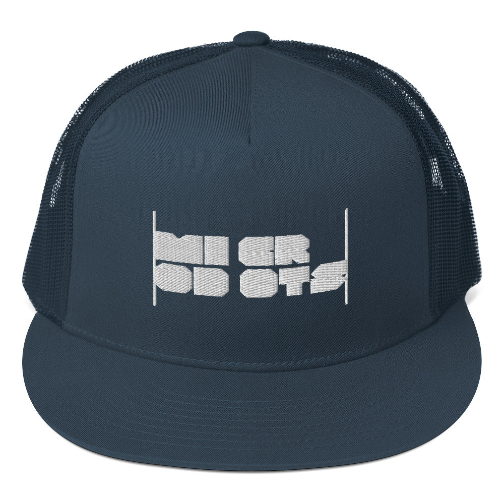 Microdots Bar Logo Trucker Cap