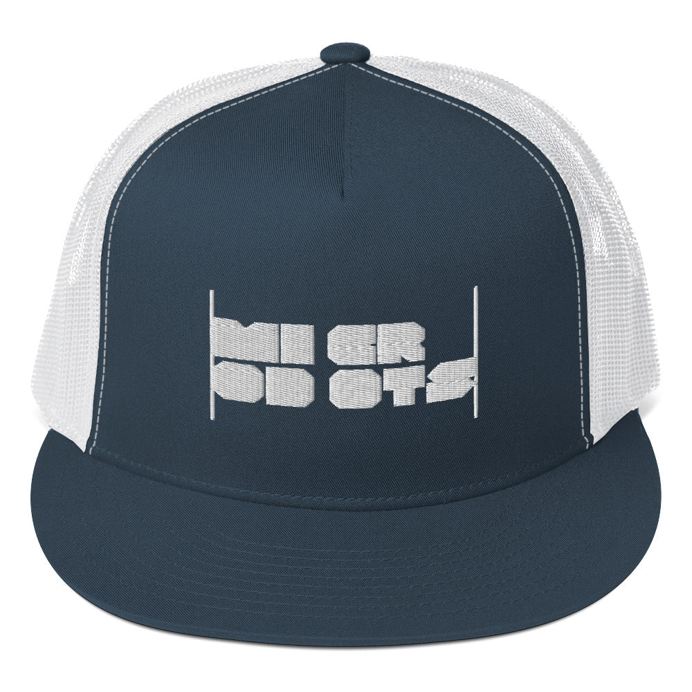 Microdots Bar Logo Trucker Cap