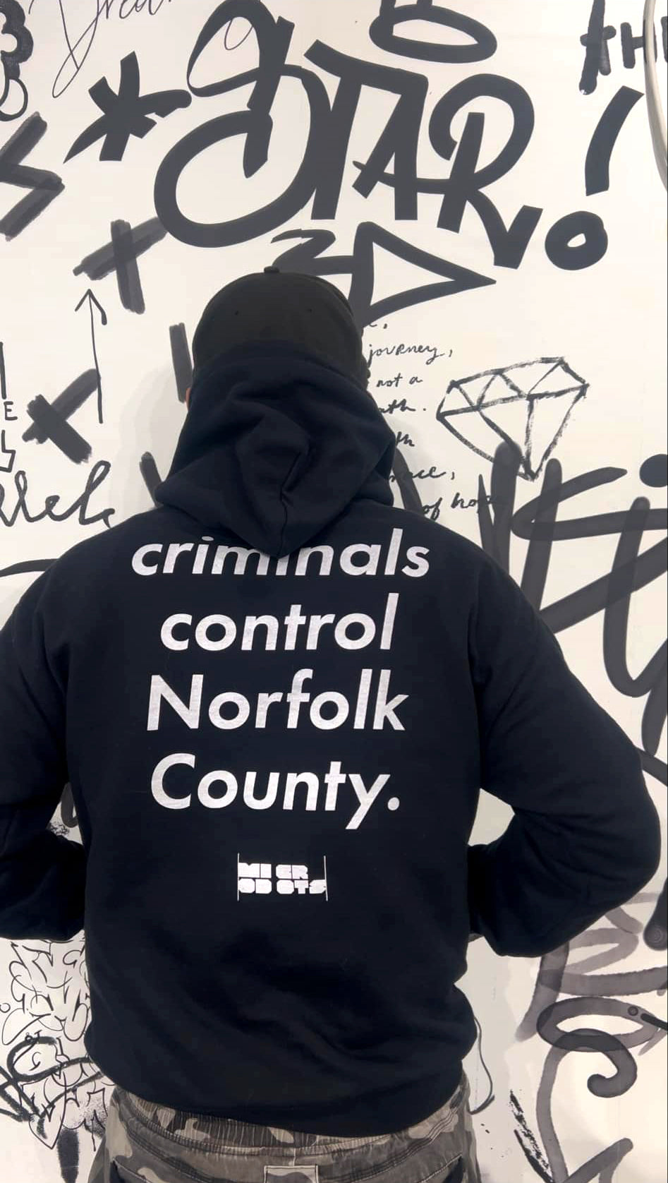 Microdots "Criminals Control Norfolk County" - Unisex Hoodie