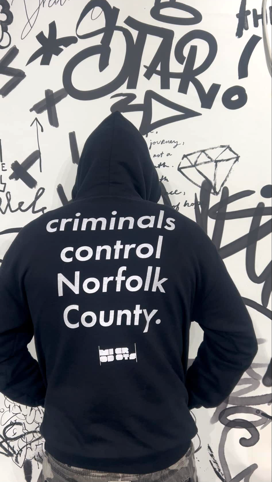 Microdots "Criminals Control Norfolk County" - Unisex Hoodie