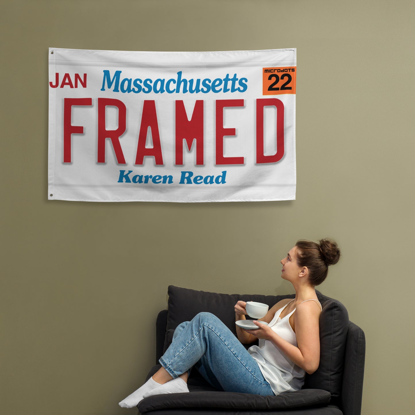 Microdots "FRAMED" - Flag