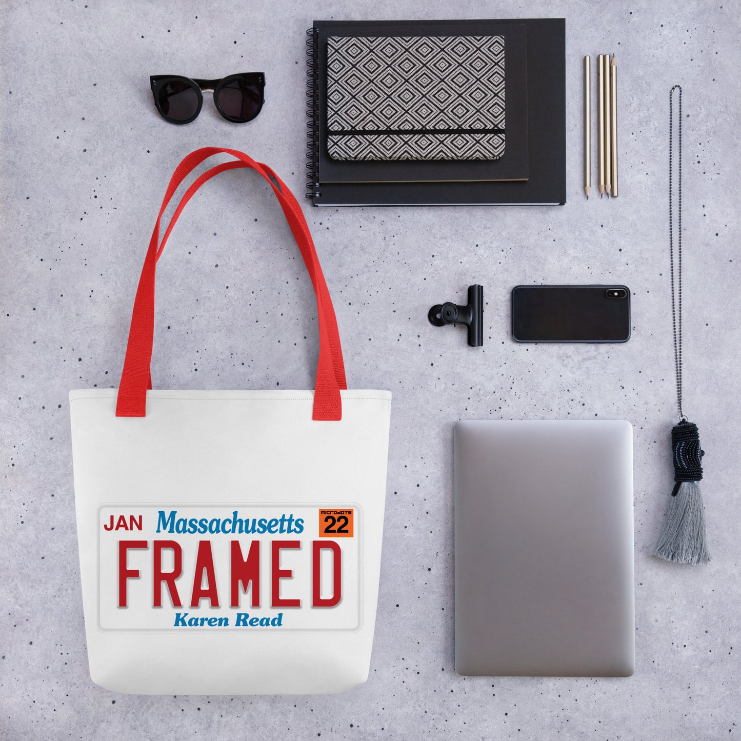 Microdots "FRAMED" - Tote bag