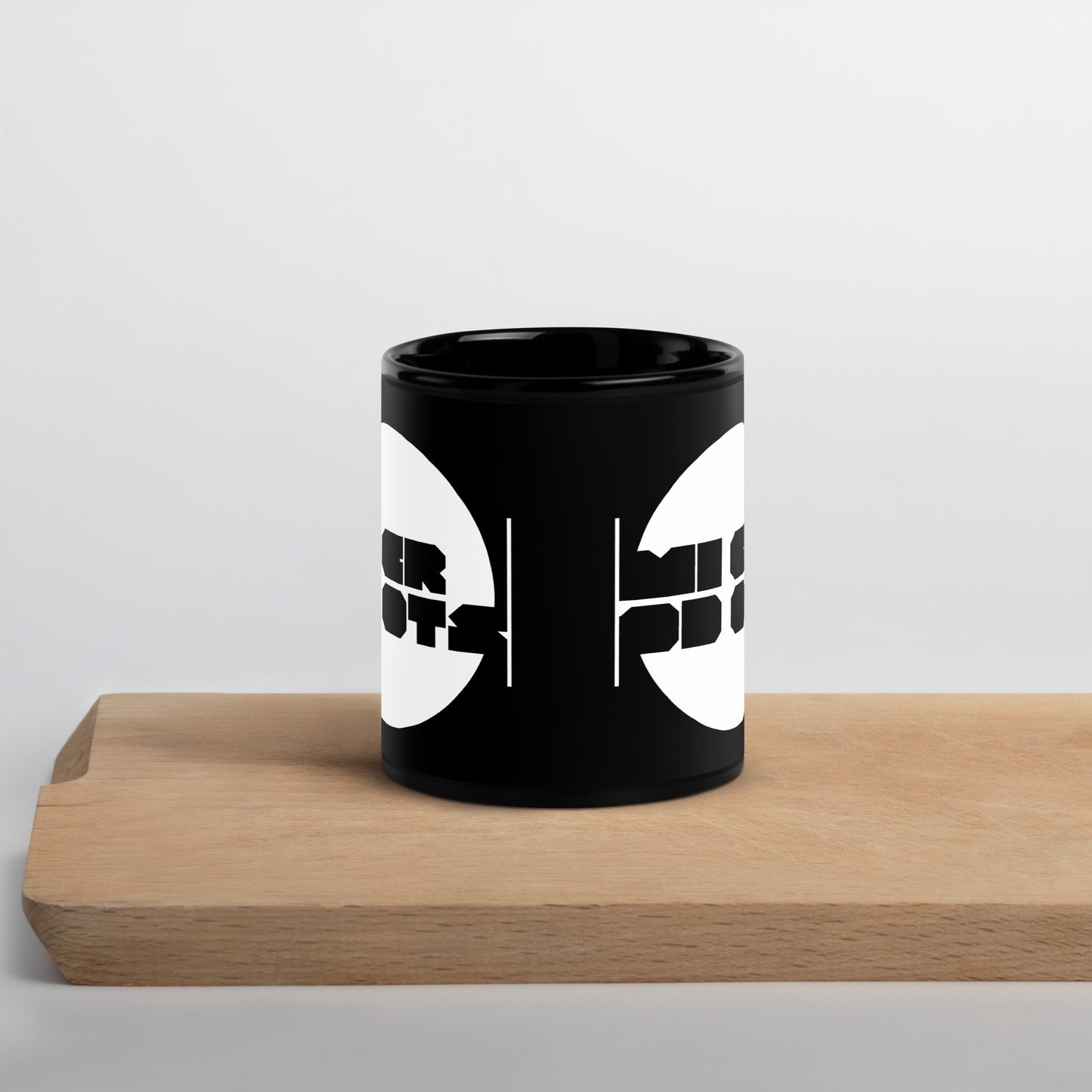 Microdots Logo Black Glossy Mug