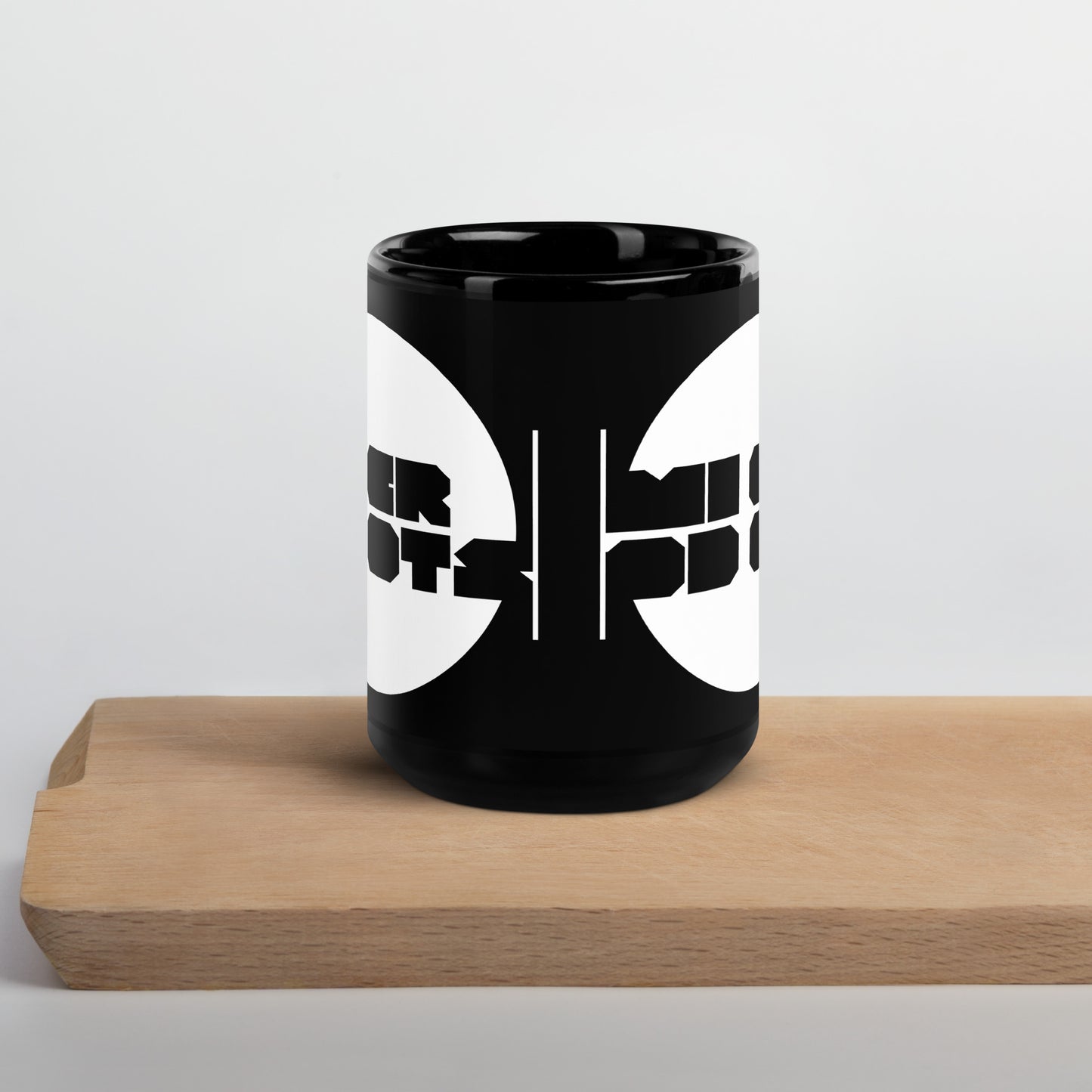 Microdots Logo Black Glossy Mug