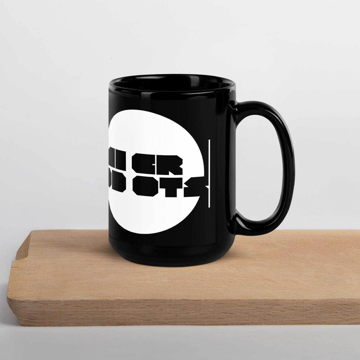 Microdots Logo Black Glossy Mug