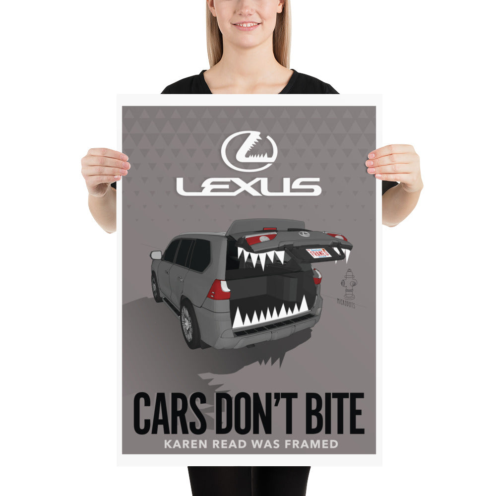Microdots "Cars Don't Bite" Artwork Poster