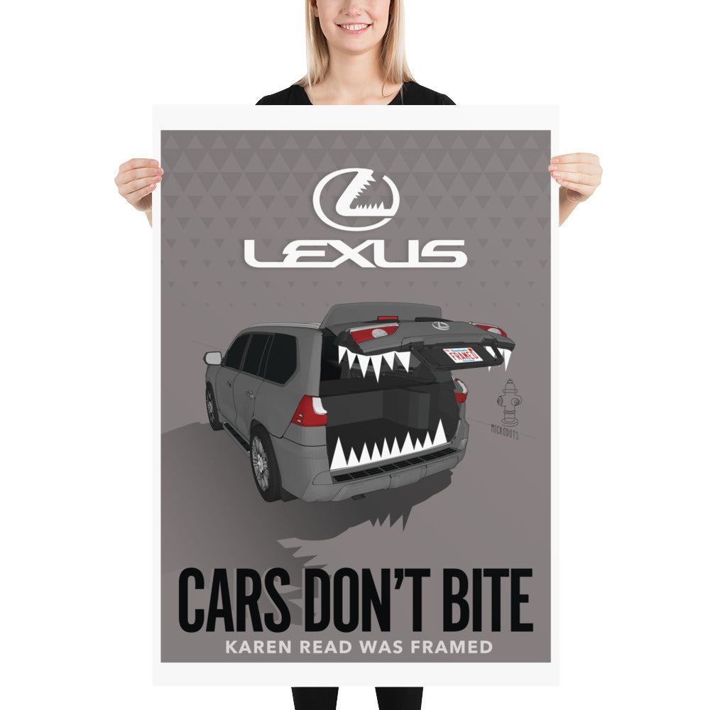 Microdots "Cars Don't Bite" Artwork Poster