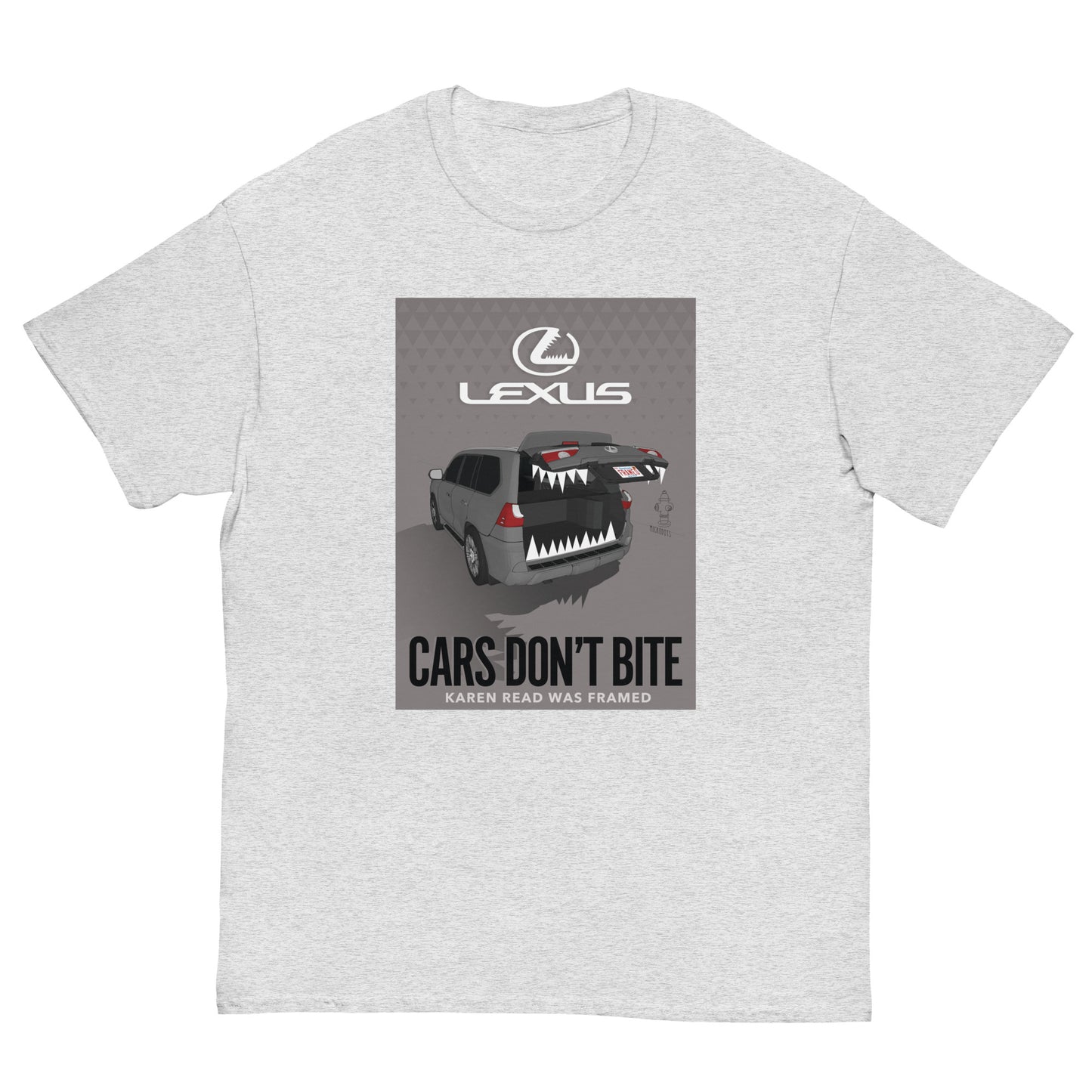 Microdots "Cars Don't Bite" Design - Classic Tee