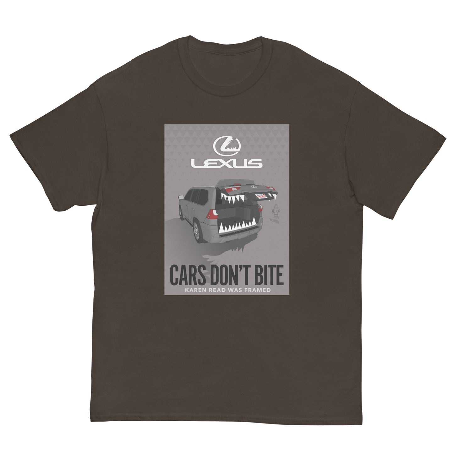 Microdots "Cars Don't Bite" Design - Classic Tee
