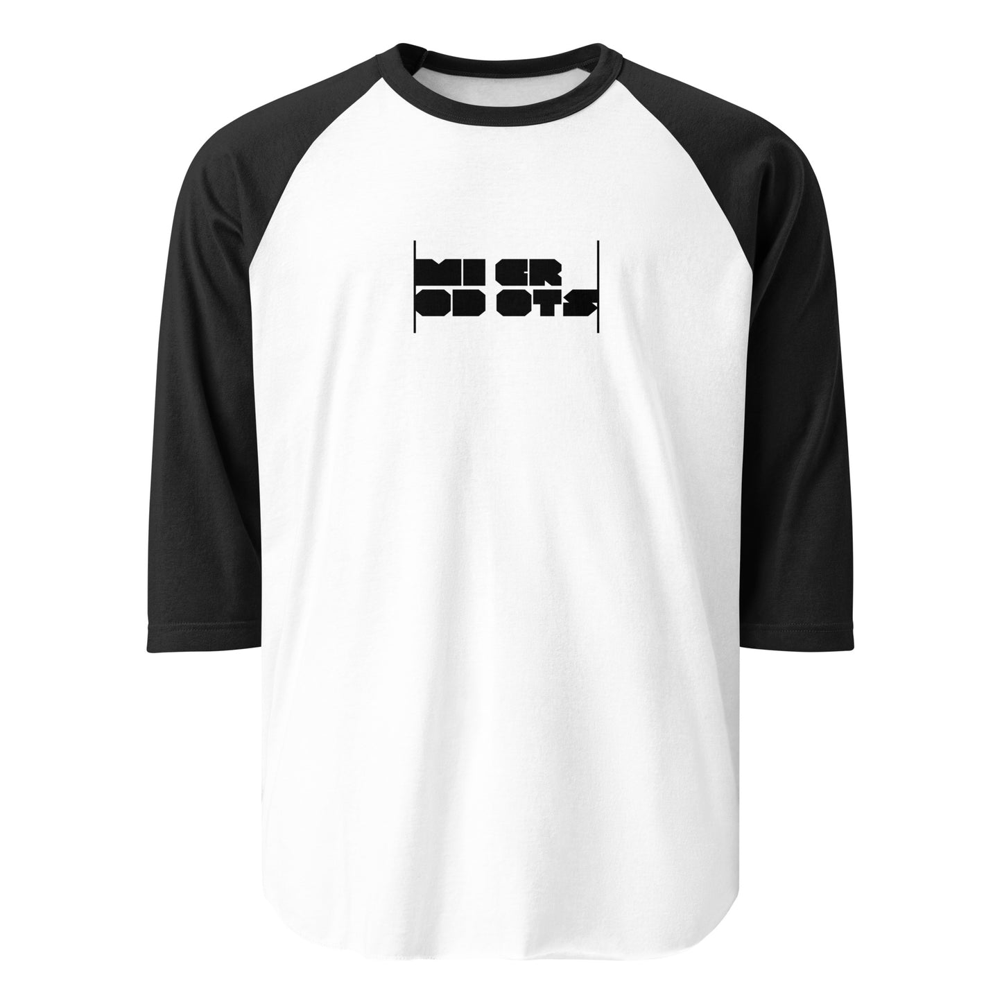 Microdots Bar Logo - 3/4 sleeve Raglan Shirt