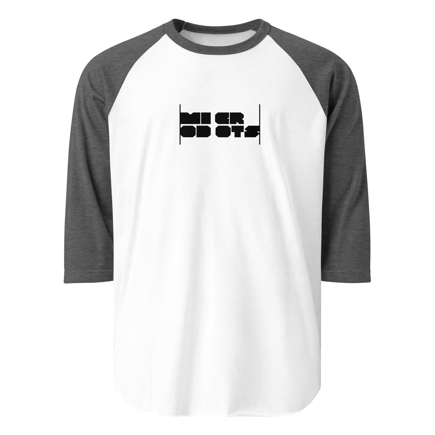 Microdots Bar Logo - 3/4 sleeve Raglan Shirt