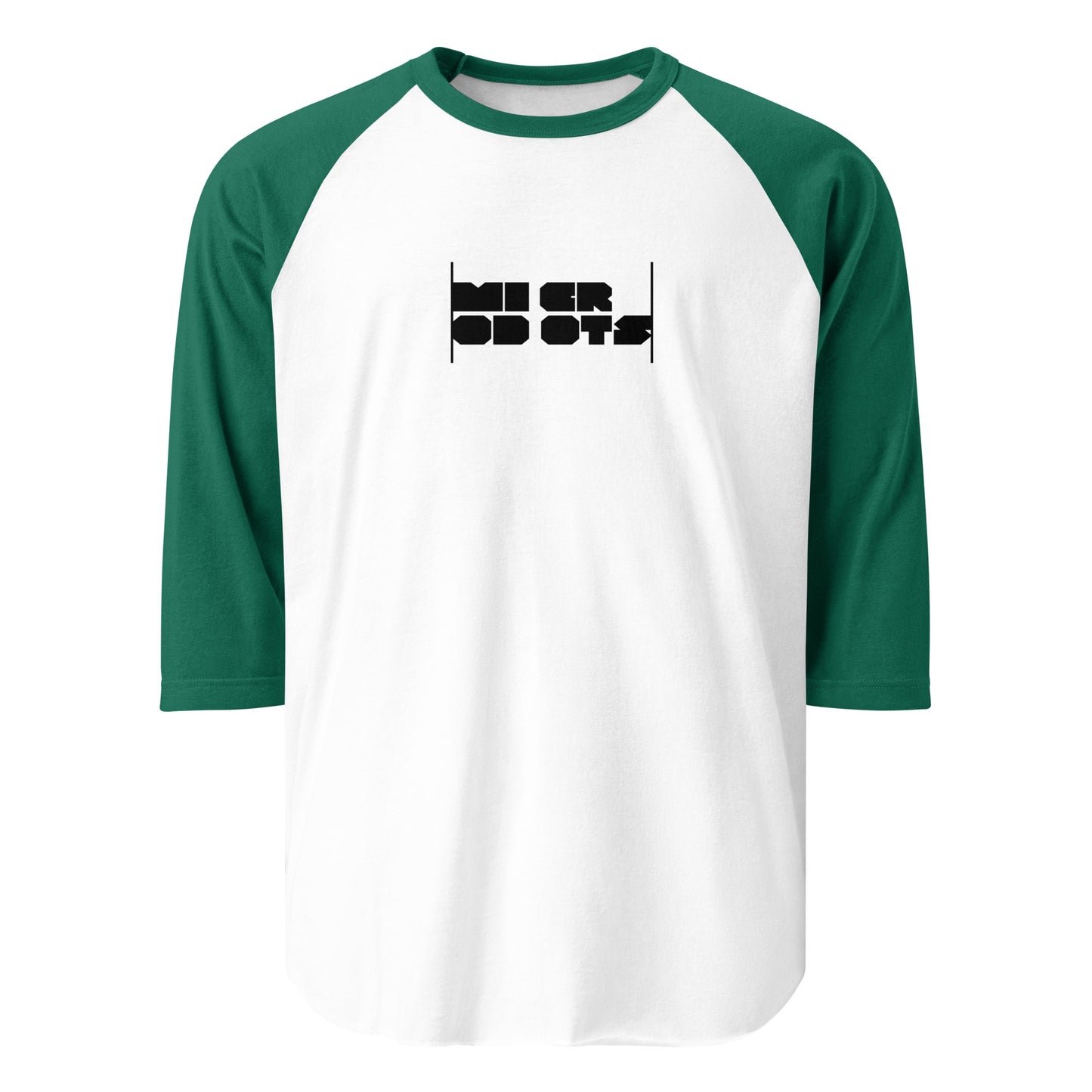 Microdots Bar Logo - 3/4 sleeve Raglan Shirt