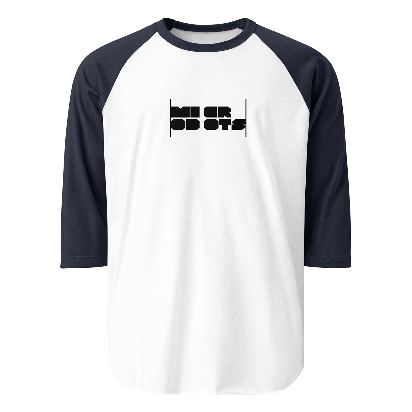 Microdots Bar Logo - 3/4 sleeve Raglan Shirt