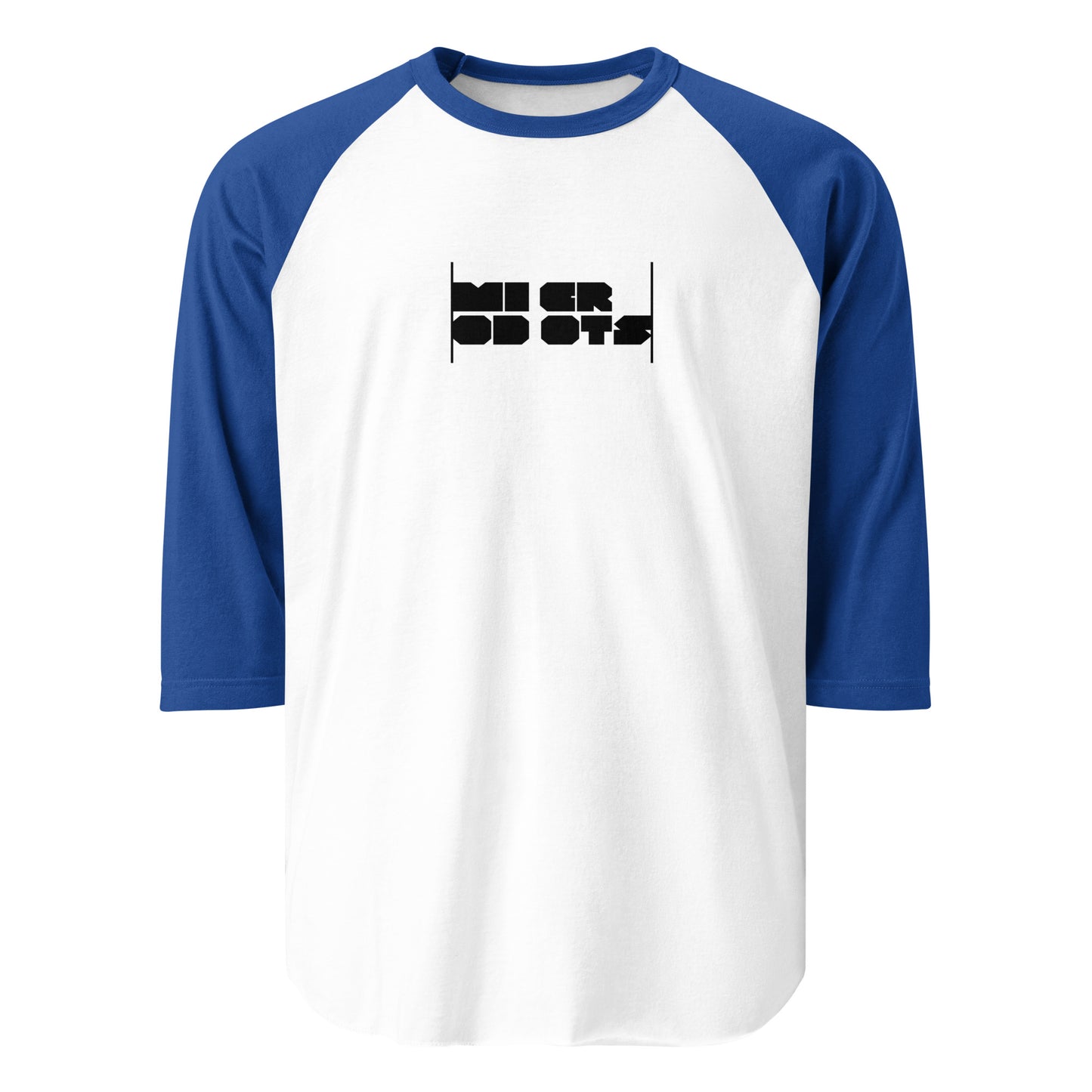 Microdots Bar Logo - 3/4 sleeve Raglan Shirt