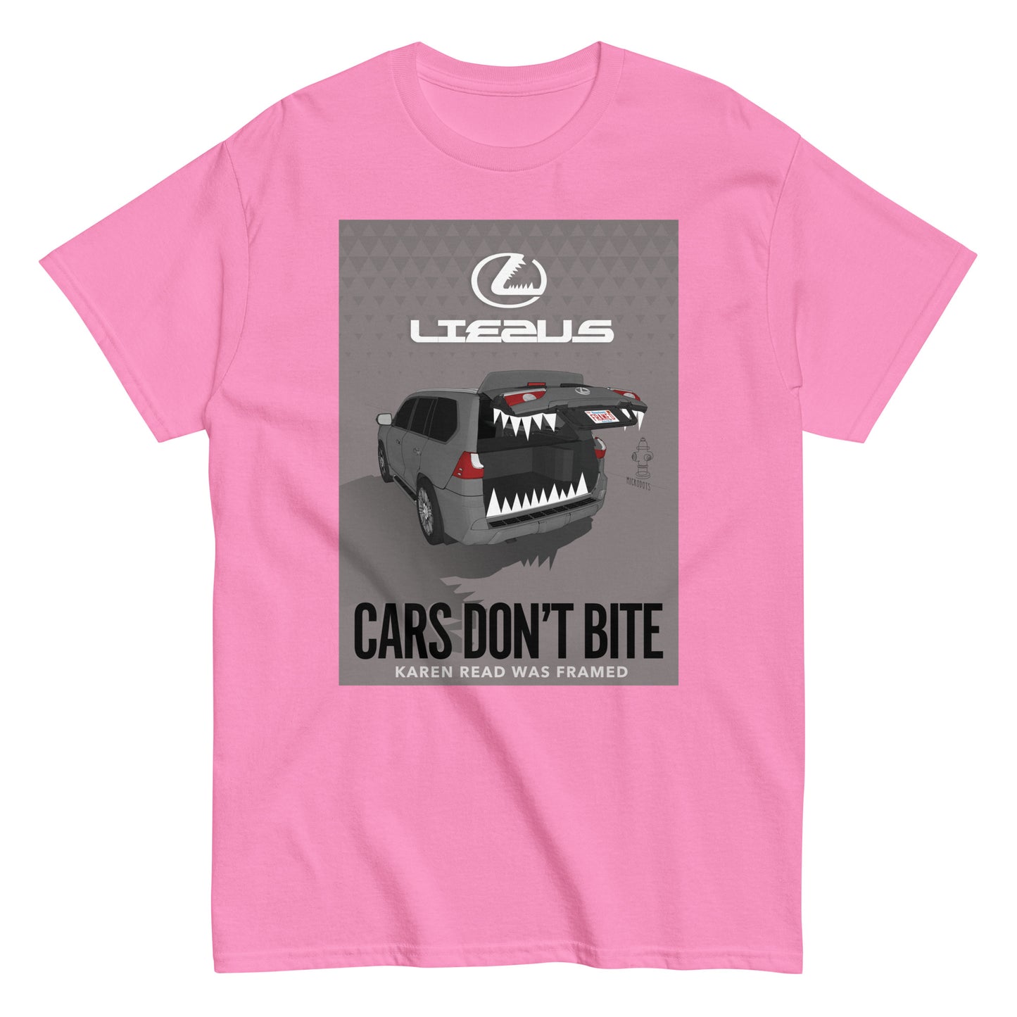 Microdots "Cars Don't Bite" Design - Classic Tee