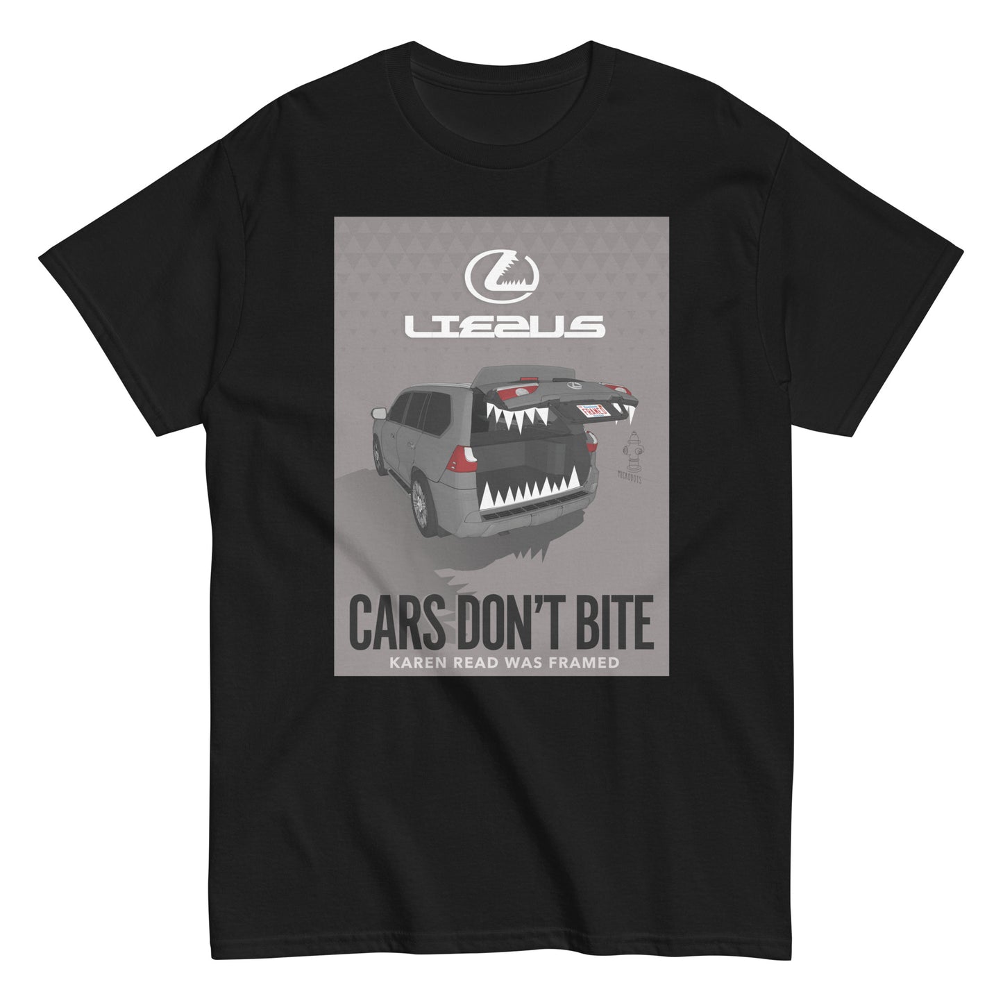 Microdots "Cars Don't Bite" Design - Classic Tee