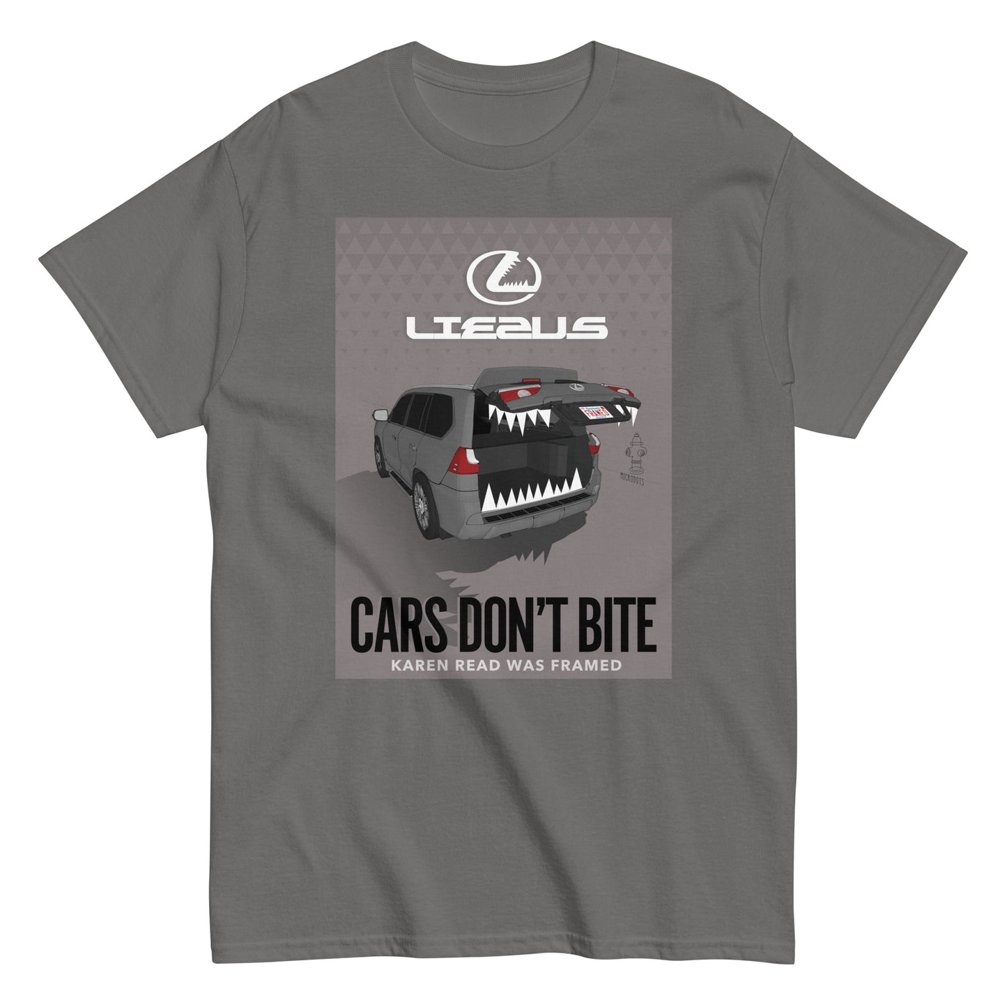 Microdots "Cars Don't Bite" Design - Classic Tee