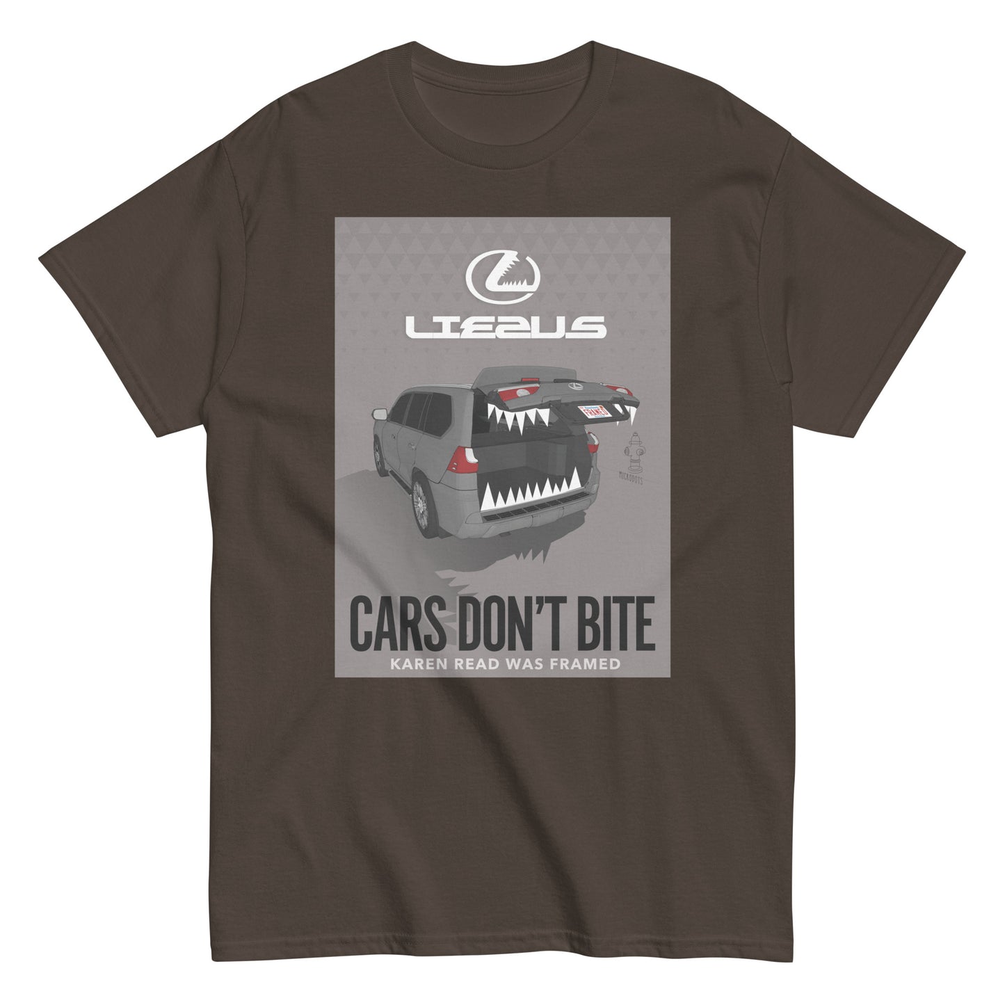Microdots "Cars Don't Bite" Design - Classic Tee