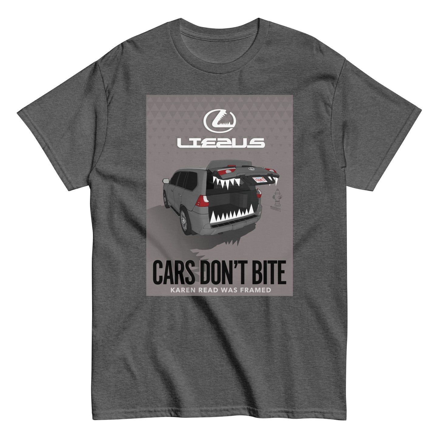 Microdots "Cars Don't Bite" Design - Classic Tee