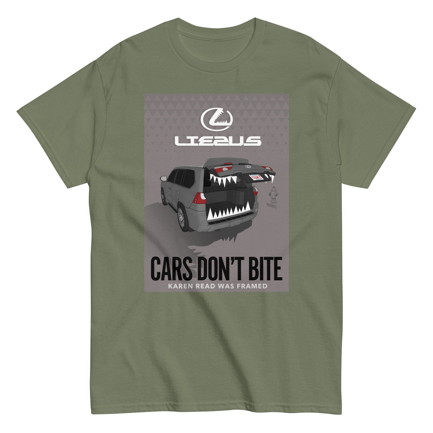 Microdots "Cars Don't Bite" Design - Classic Tee