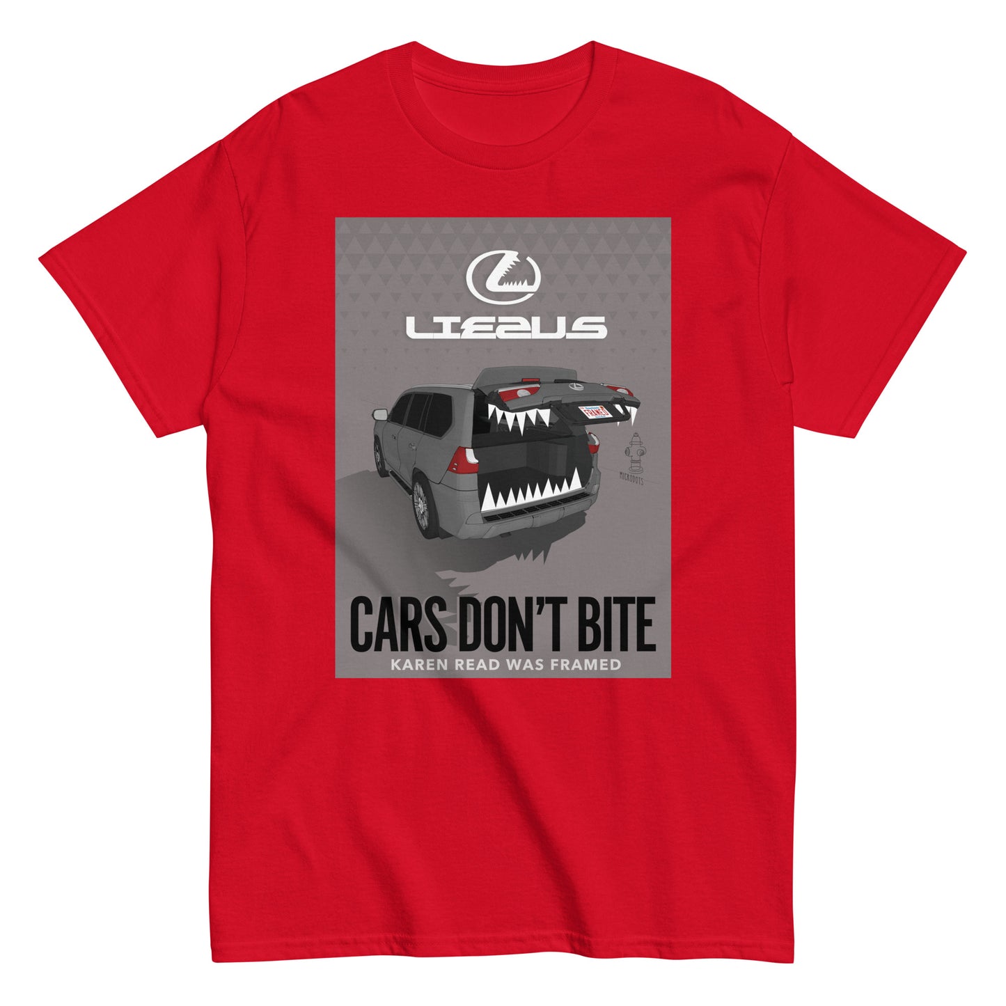Microdots "Cars Don't Bite" Design - Classic Tee