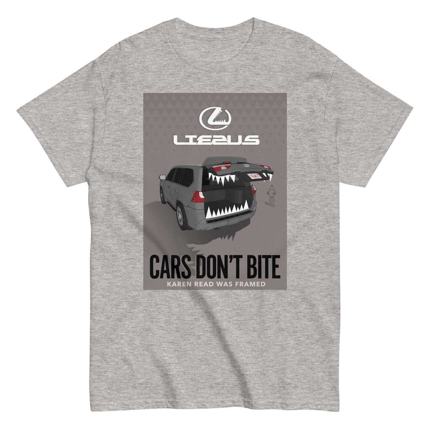 Microdots "Cars Don't Bite" Design - Classic Tee