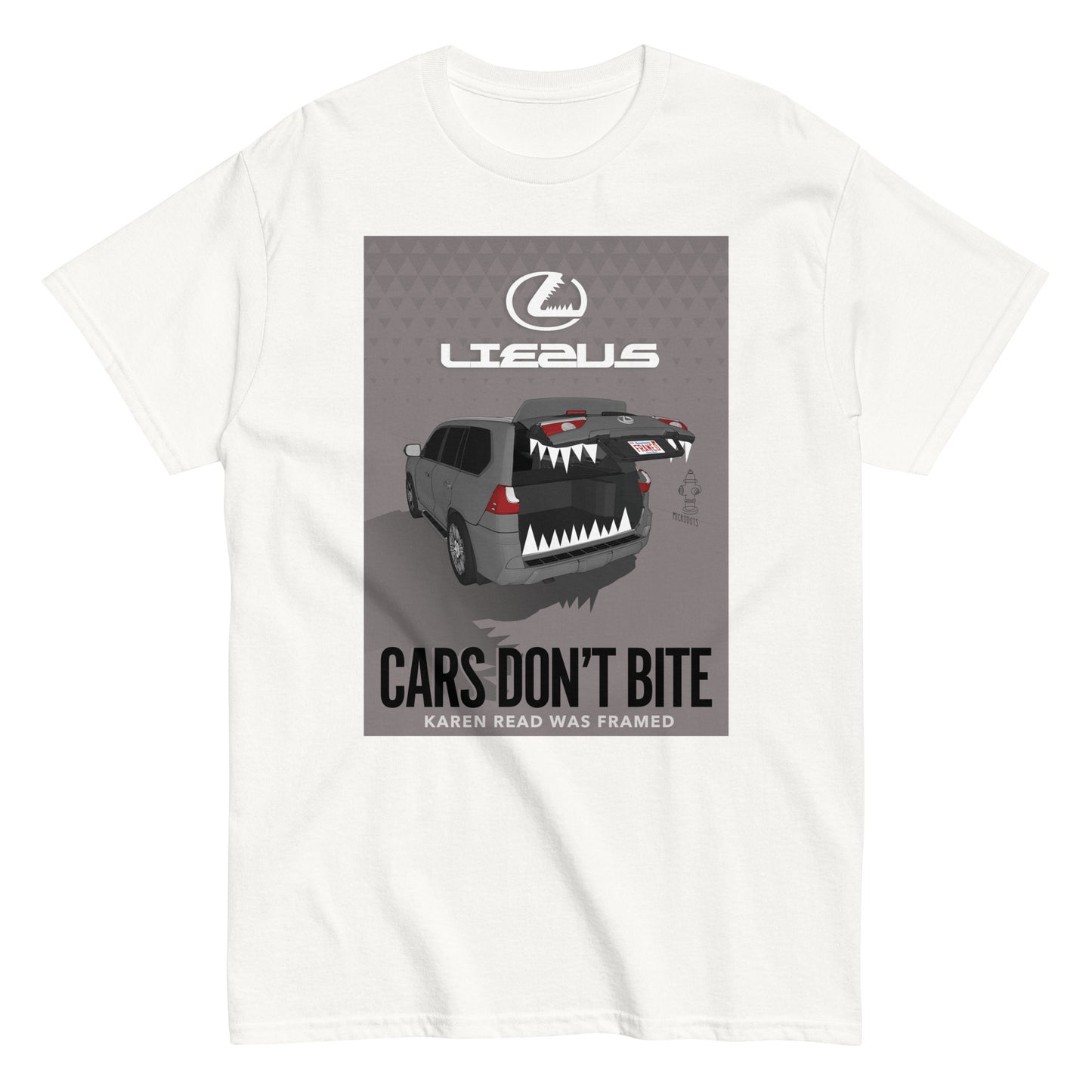 Microdots "Cars Don't Bite" Design - Classic Tee