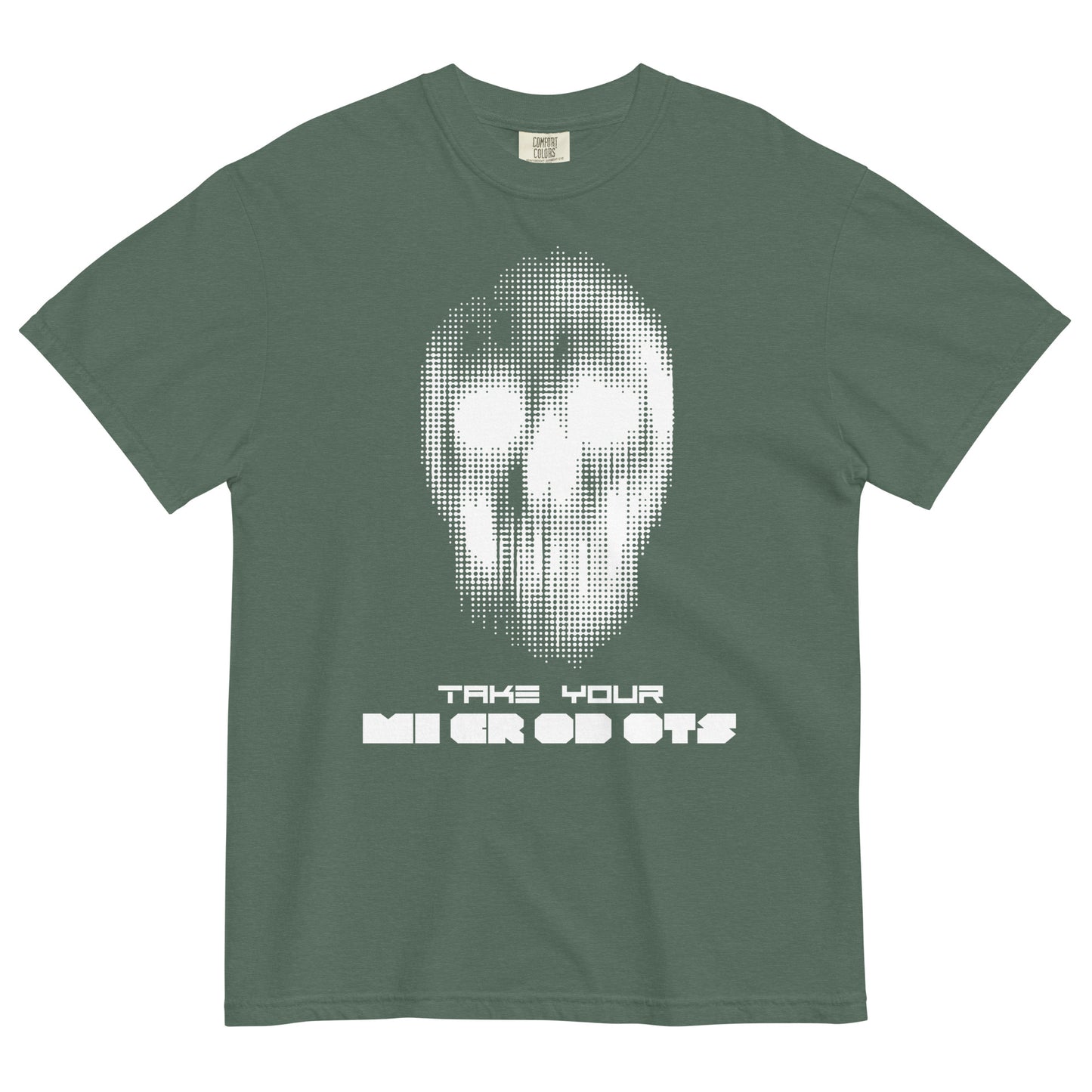 Take Your Microdots - Light Print Unisex garment-dyed heavyweight t-shirt