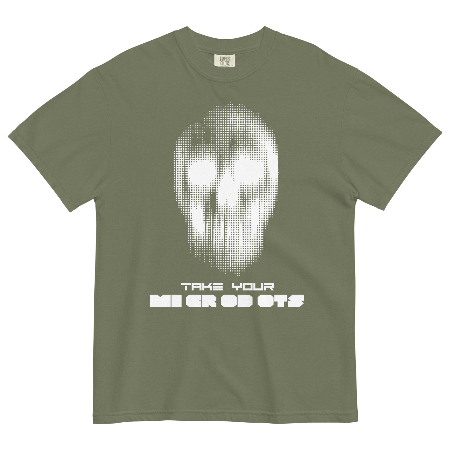 Take Your Microdots - Light Print Unisex garment-dyed heavyweight t-shirt