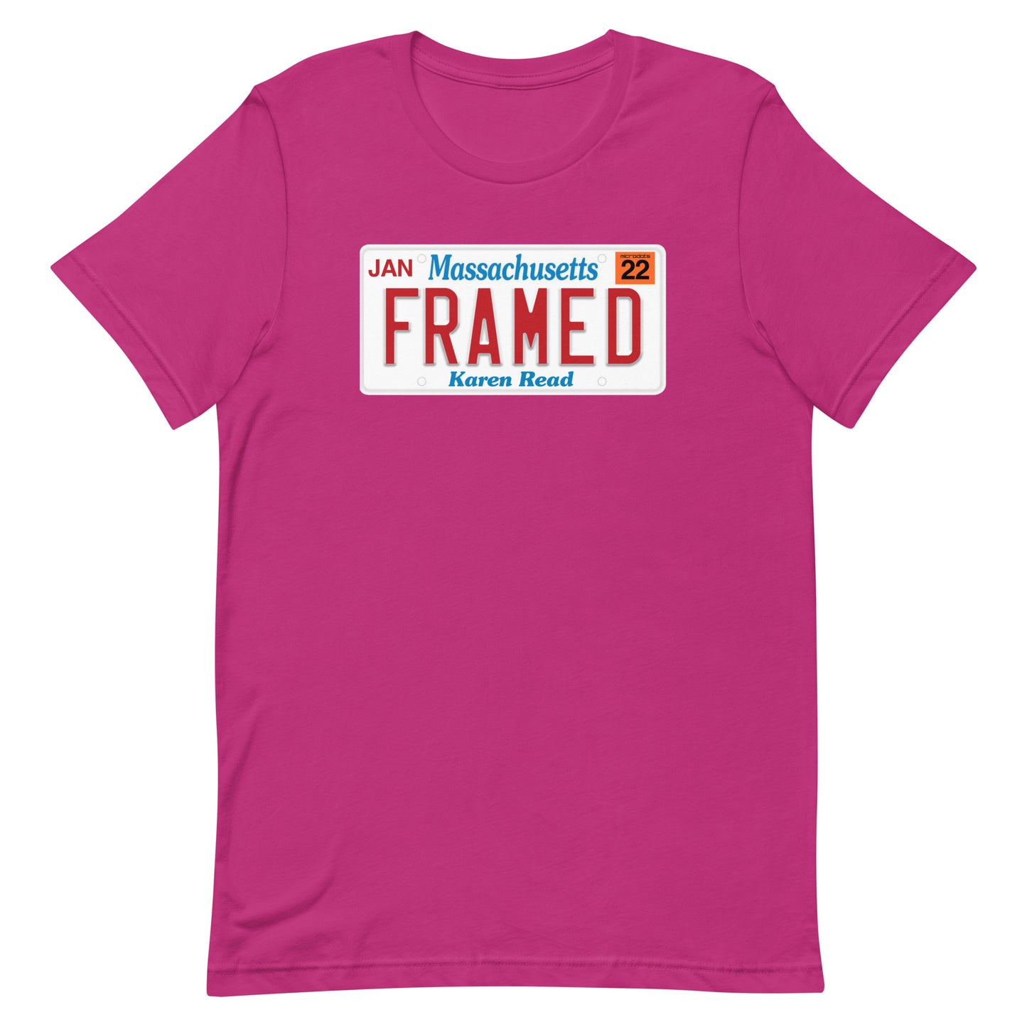 Microdots Official "Framed" License Plate Design - Unisex t-shirt