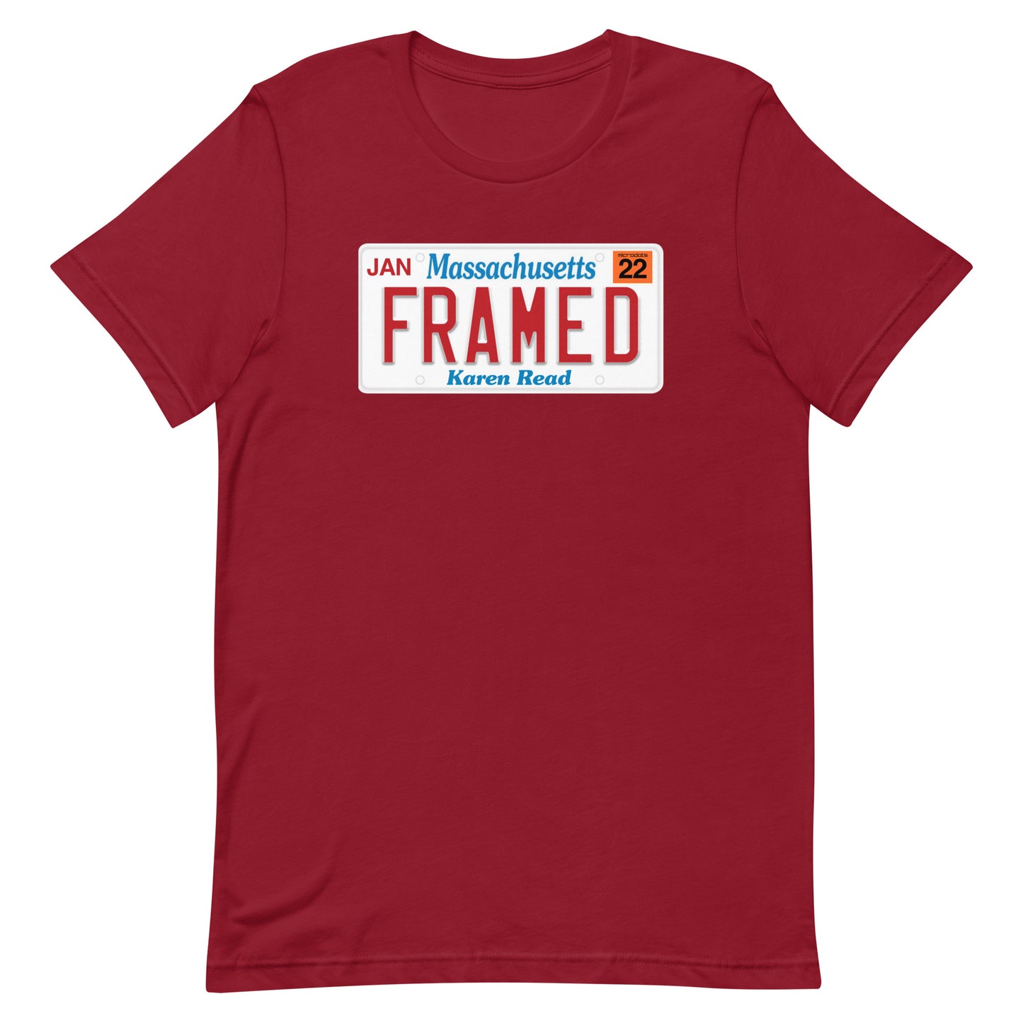 Microdots Official "Framed" License Plate Design - Unisex t-shirt