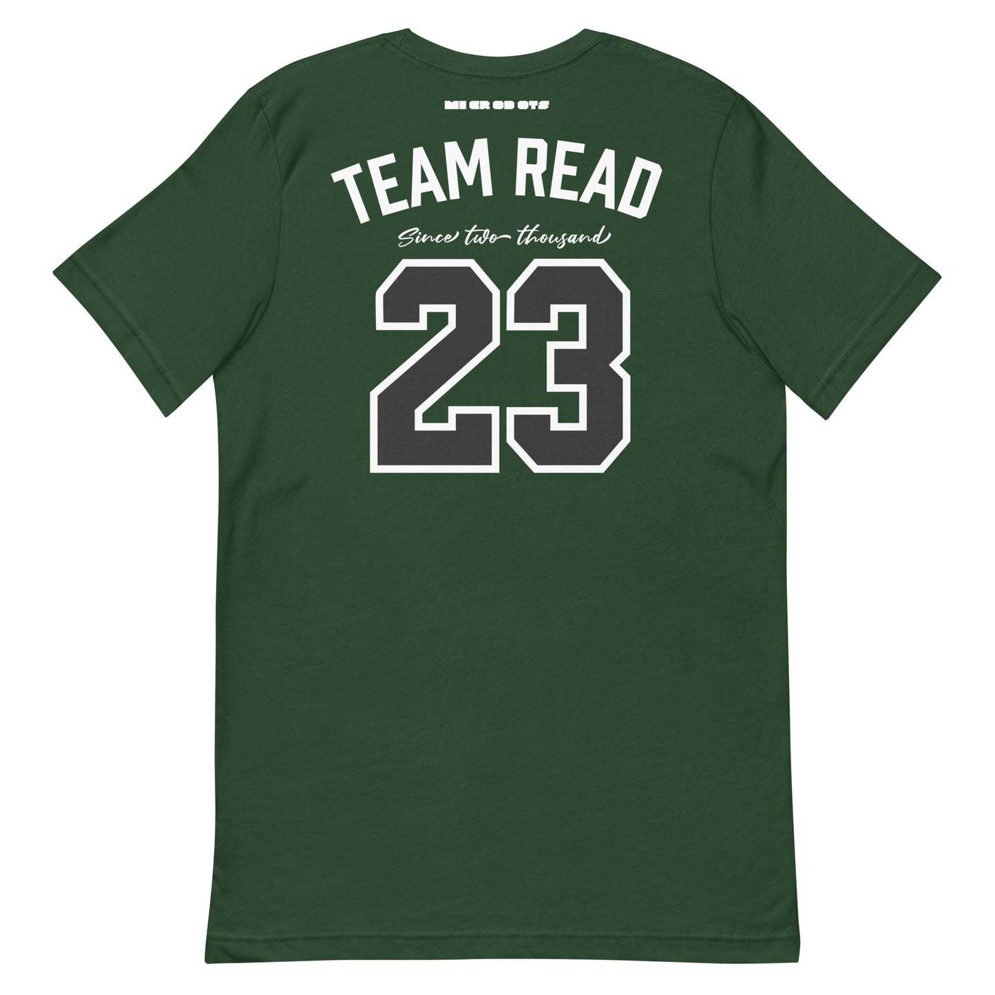 Microdots "Team Read Since 23" Design - Unisex t-shirt