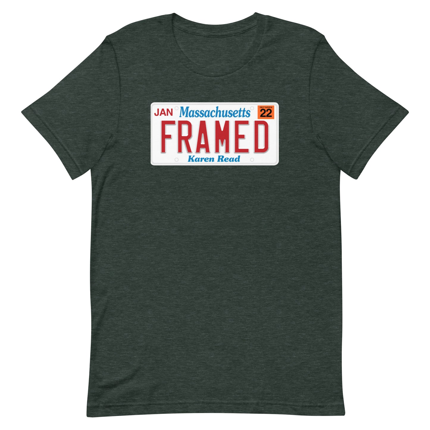 Microdots Official "Framed" License Plate Design - Unisex t-shirt