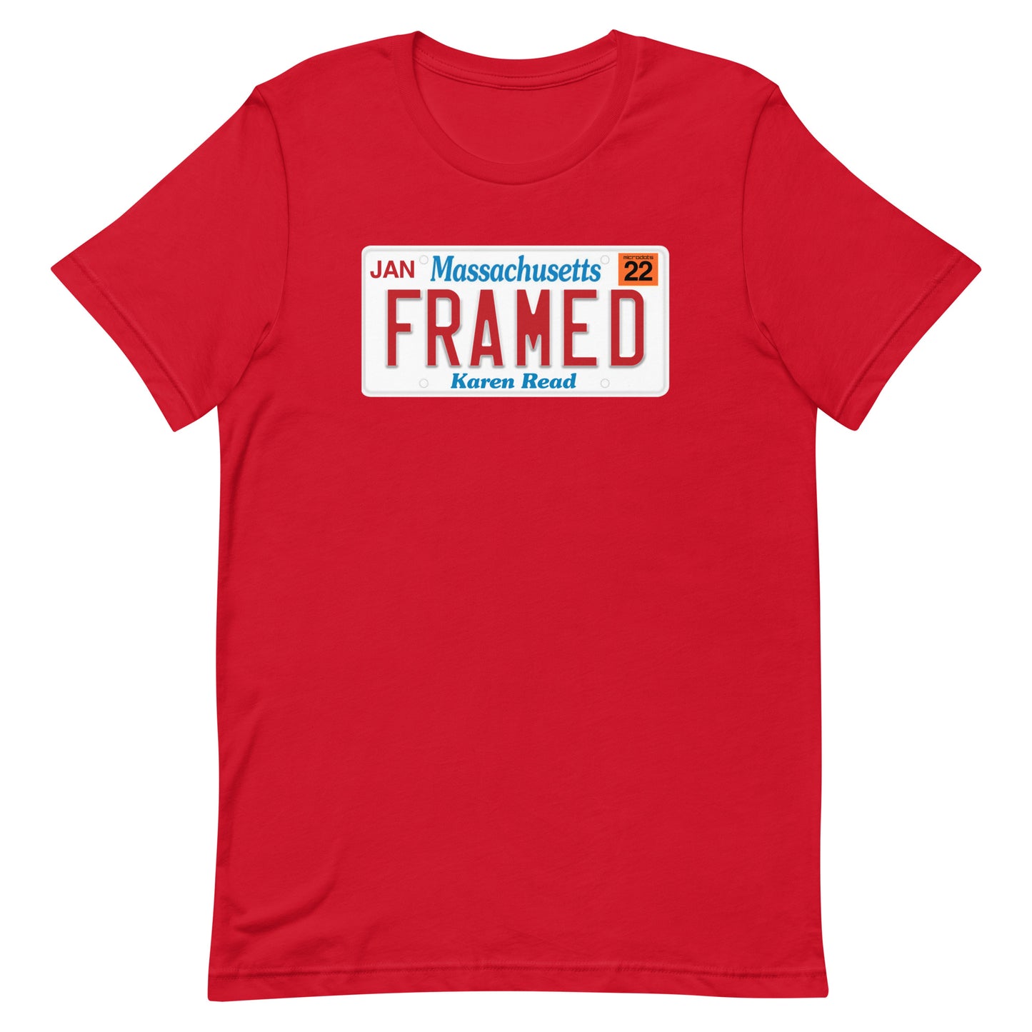 Microdots Official "Framed" License Plate Design - Unisex t-shirt
