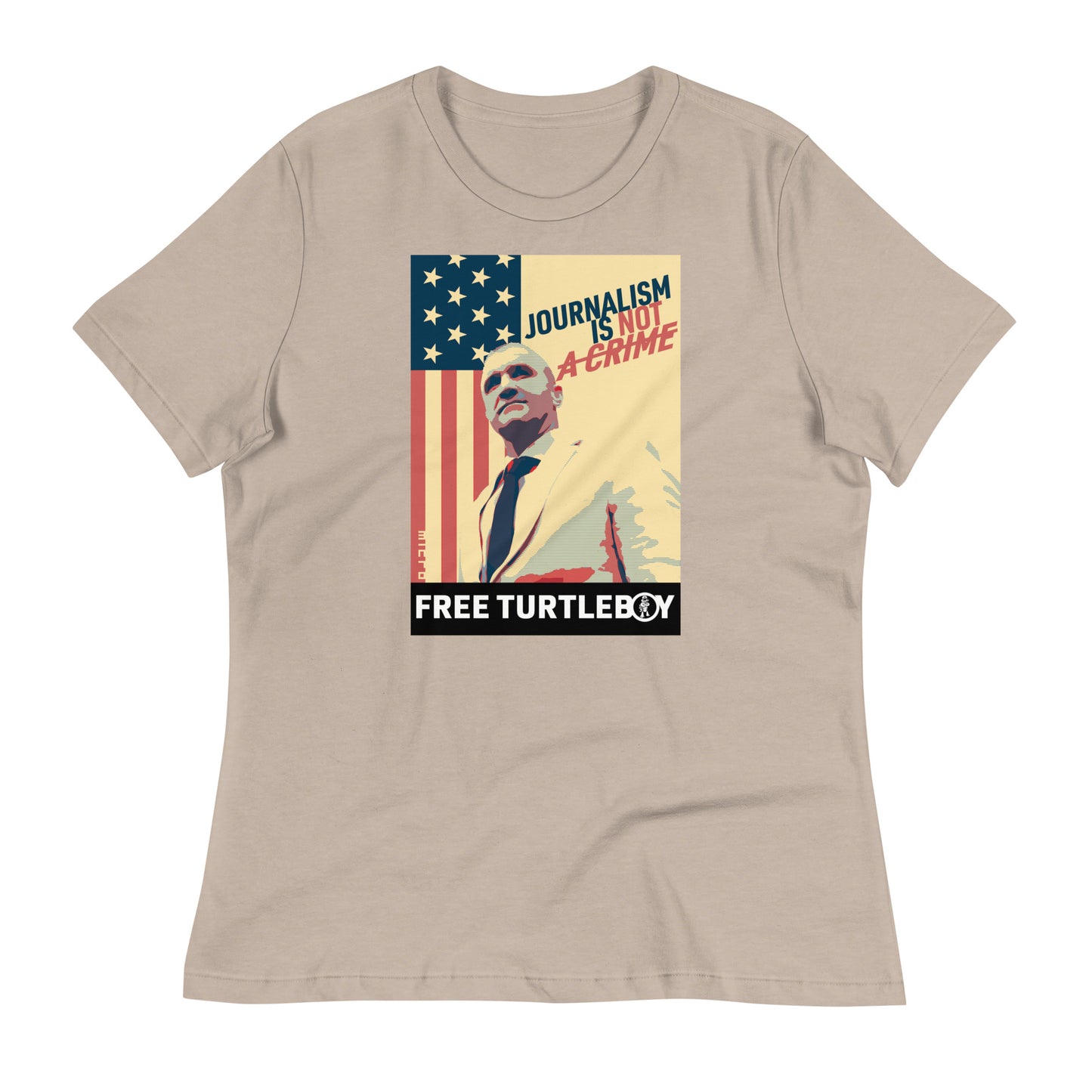 Microdots "Journalism is NOT a Crime" - Women's Relaxed T-Shirt