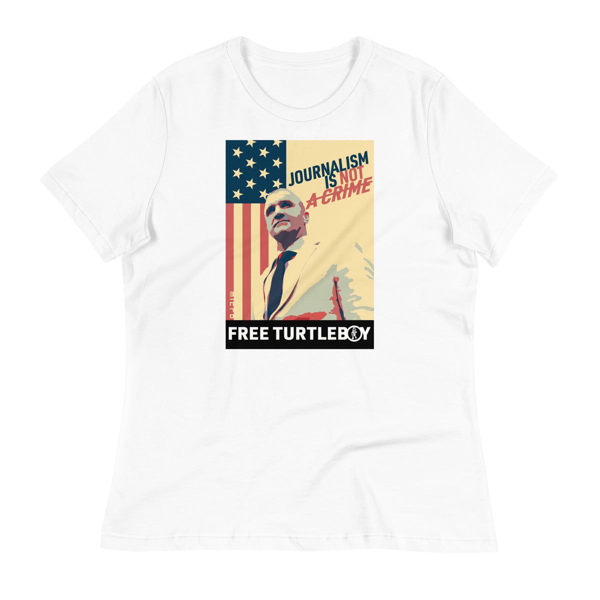 Microdots "Journalism is NOT a Crime" - Women's Relaxed T-Shirt
