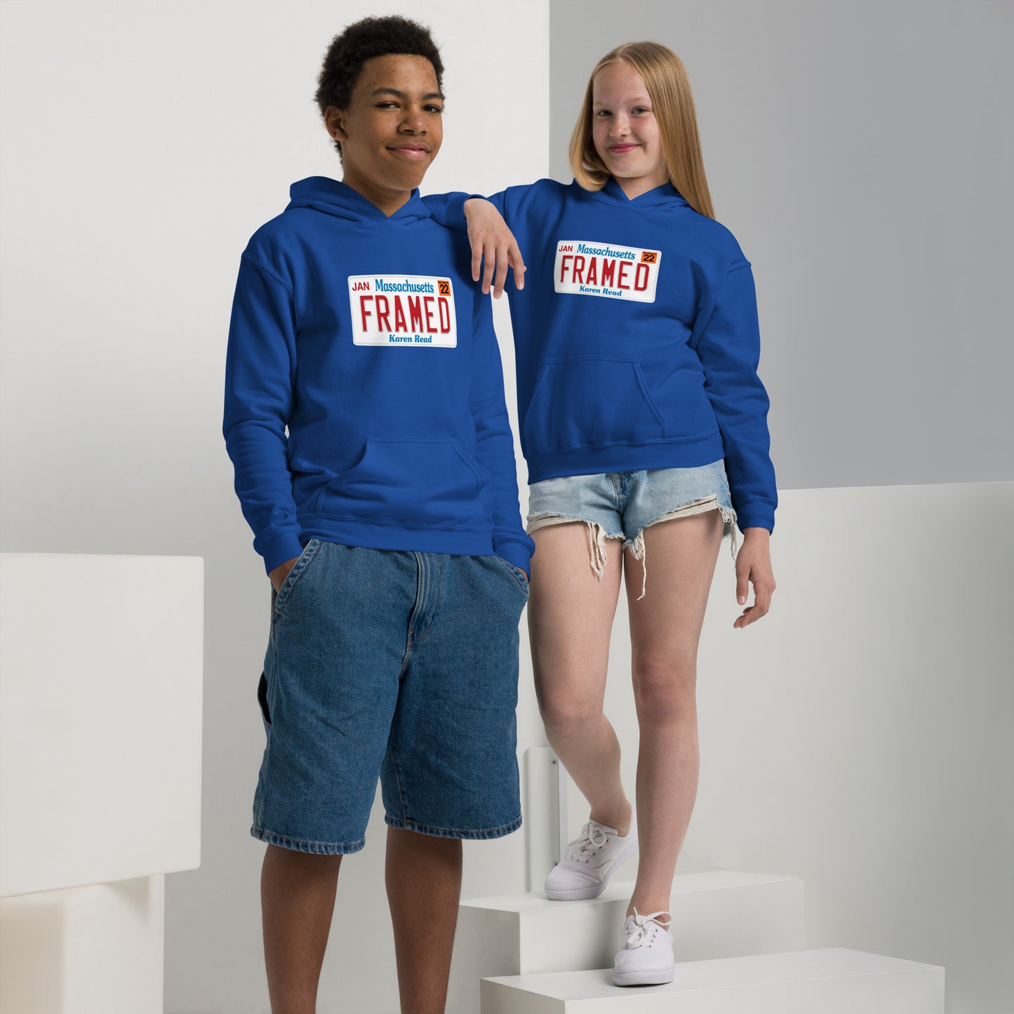 Microdots "FRAMED" - Youth Heavy Blend Hoodie